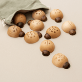 Wooden Counting Ladybirds (Natural)